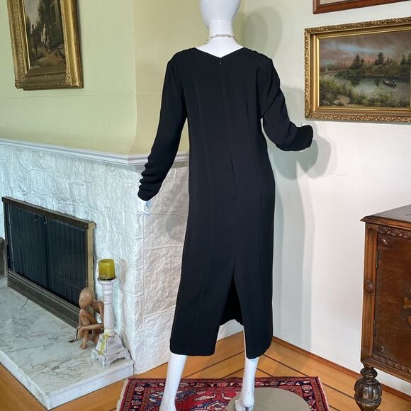 Jillian Welch Victoria Vintage LBD Midi Cocktail Dress Vintage - Picture 4 of 10